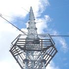 Torre de acero tubular del enrejado eléctrico de la comunicación los 55m