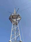 torre eléctrica del enrejado de Guyed del palo de la comunicación de los 50m