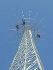 Torre telescópica del alambre de Guyed de las telecomunicaciones de la comunicación