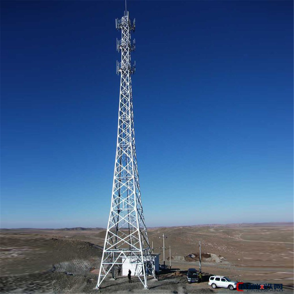 Acero de alta densidad de la telecomunicación de la torre del enrejado de la transmisión para la distribución de poder