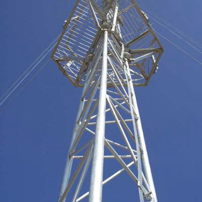torre de radio autosuficiente del G/M del acero Q235 de los 50m para el parque