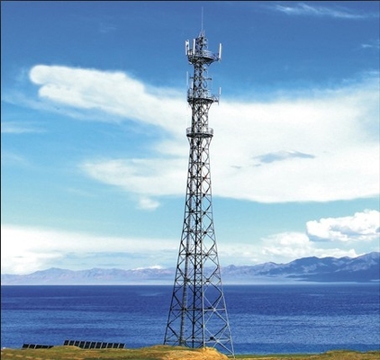 Radio del pie Astm del acero 100 del ángulo y transmisión de la señal de comunicación de la torre de la televisión