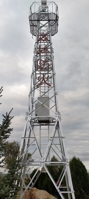 Supervisión de las torres de Forest Fire Observation Galvanized Steel cuatro pies