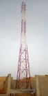torre de antena de acero de microonda del trípode de los 50m, torre de comunicación autosuficiente