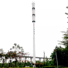 La torre de acero tubular del tubo de la antena de la telecomunicación de poste del palo de 15 Mtr Guyed galvanizó