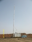 Solo tubo de la torre de comunicación de integración rápida inmersión caliente de 20 - de los 32m galvanizada