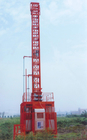 Torre blanca roja del despliegue rápido telescópica para colgar la antena de comunicación
