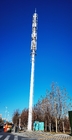 Torre de comunicación de un solo tubo de instalación simple con soporte de antena