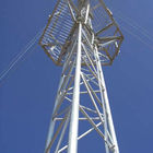 Torre galvanizada de Guyed de las telecomunicaciones de la inmersión caliente del triángulo