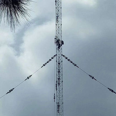 Torre poligonal resistente a la corrosión de la célula de la cara A572 Guyed