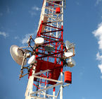 Torre del enrejado de la telecomunicación de las piernas del acero 3 del ángulo Q235