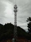 Torre de acero tubular de la antena inalámbrica resistente del viento