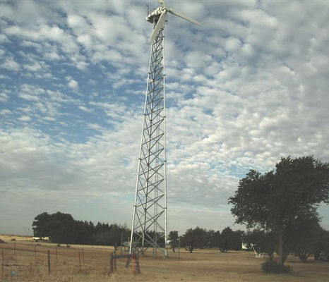 Torre de acero 3 30m tubular Legged galvanizada