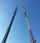 36m/S torre triangular de la célula de Guyed del enrejado de las telecomunicaciones los 30m