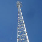 Depósito grande del aceite del poder de la telecomunicación de la torre de acero tubular del tubo 36m/S del palo tres
