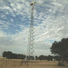 La antena de acero tubular galvanizada del tubo de la torre de la telecomunicación enreja Legged de acero de la torre 4 modificada para requisitos particulares