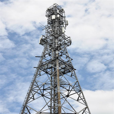 Telecomunicaciones de acero tubulares por satélite del enrejado de las piernas de la torre 3 del Bts Fm