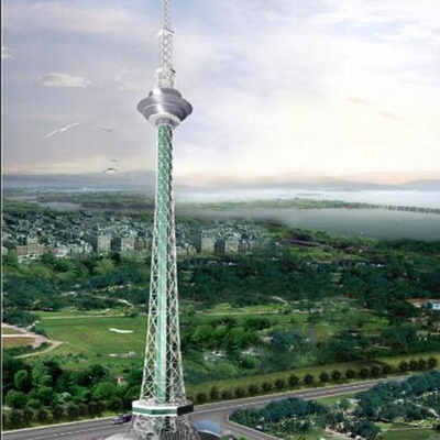 Radio del 15m G/M y torre tubulares/angulares de la televisión