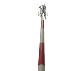 El acero galvanizó comunicación tubular poste del tubo de la torre de antena la sola