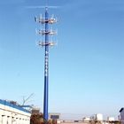 radio autosuficiente Wifi de poste de la torre de acero monopolar del Bts de las telecomunicaciones del teléfono celular 4g sola