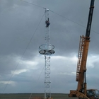 Comunicación de la torre del palo de la antena el 15m Guyed del triángulo