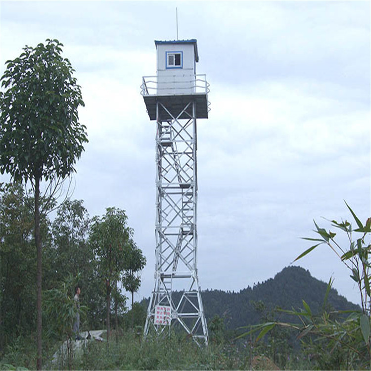 Torre de acero del reloj del ejército del ángulo para la observación artificial