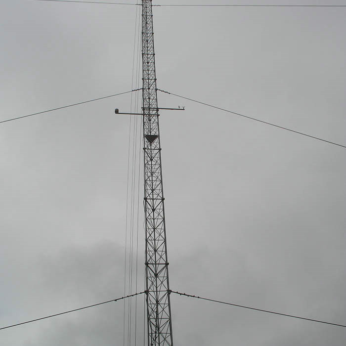 Enreje la torre de acero del alambre de los 10m Guyed de la comunicación