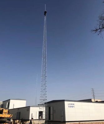 Acero Q345 torre de la protección contra la luz de 12 metros